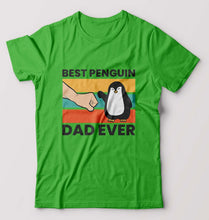 Load image into Gallery viewer, Penguin Dad T-Shirt for Men-flag green-Ektarfa.online