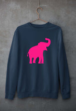 Load image into Gallery viewer, Pink Elephant Unisex Sweatshirt for Men/Women-Navy Blue-Ektarfa.online