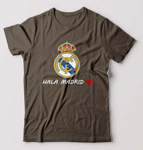 Load image into Gallery viewer, Hala Madrid T-Shirt for Men-Olive Green-Ektarfa.online