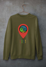 Load image into Gallery viewer, Travel Lost Unisex Sweatshirt for Men/Women-Olive Green-Ektarfa.online