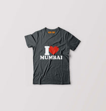 Load image into Gallery viewer, I Love Mumbai Kids T-Shirt for Boy/Girl-Steal Grey-Ektarfa.online