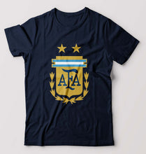 Load image into Gallery viewer, Argentina Football T-Shirt for Men-Navy Blue-Ektarfa.online
