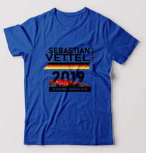 Load image into Gallery viewer, Sebastian Vettel F1 Ferrari T-Shirt for Men-Royal Blue-Ektarfa.online
