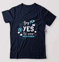 Load image into Gallery viewer, Travel Adventures T-Shirt for Men-Navy Blue-Ektarfa.online