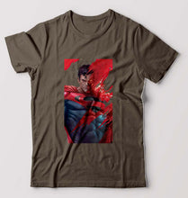 Load image into Gallery viewer, Superman Superhero T-Shirt for Men-Olive Green-Ektarfa.online