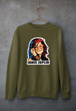 Load image into Gallery viewer, Janis Joplin Unisex Sweatshirt for Men/Women-Olive Green-Ektarfa.online