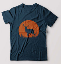 Load image into Gallery viewer, Deer T-Shirt for Men-Petrol Blue-Ektarfa.online