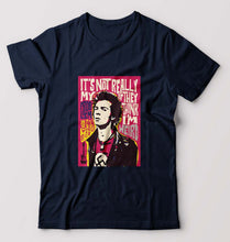 Load image into Gallery viewer, Sid Vicious T-Shirt for Men-Navy Blue-Ektarfa.online