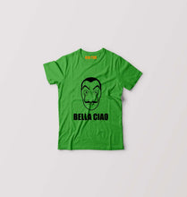 Load image into Gallery viewer, Money Heist Bella Ciao Kids T-Shirt for Boy/Girl-Flag Green-Ektarfa.online