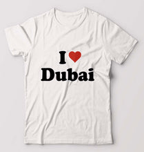 Load image into Gallery viewer, I Love Dubai T-Shirt for Men-White-Ektarfa.online