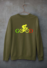 Load image into Gallery viewer, Cycling Good Unisex Sweatshirt for Men/Women-Olive Green-Ektarfa.online