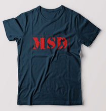 Load image into Gallery viewer, MS Dhoni (MSD) T-Shirt for Men-Petrol Blue-Ektarfa.online
