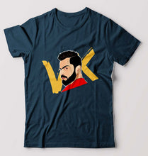 Load image into Gallery viewer, Virat Kohli T-Shirt for Men-Petrol Blue-Ektarfa.online