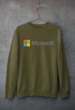 Load image into Gallery viewer, Microsooft Unisex Sweatshirt for Men/Women-Olive Green-Ektarfa.online