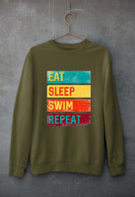 Load image into Gallery viewer, Swimming Unisex Sweatshirt for Men/Women-Olive Green-Ektarfa.online