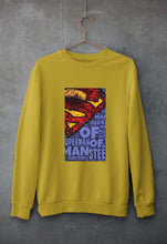 Load image into Gallery viewer, Superman Superhero Unisex Sweatshirt for Men/Women-Mustard Yellow-Ektarfa.online