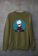 Load image into Gallery viewer, Gojo Satoru Anime Unisex Sweatshirt for Men/Women-Olive Green-Ektarfa.online