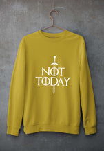 Load image into Gallery viewer, Not Today (GOT) Unisex Sweatshirt for Men/Women-Mustard Yellow-Ektarfa.online