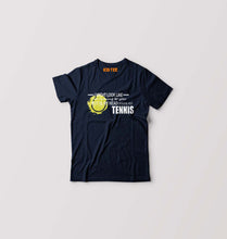 Load image into Gallery viewer, Tennis Kids T-Shirt for Boy/Girl-Navy Blue-Ektarfa.online