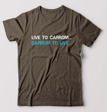 Load image into Gallery viewer, Carrom T-Shirt for Men-Olive Green-Ektarfa.online
