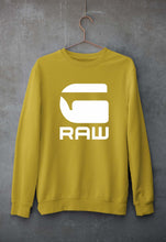 Load image into Gallery viewer, G Raw Unisex Sweatshirt for Men/Women-Mustard Yellow-Ektarfa.online