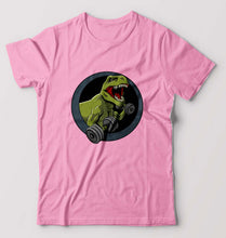 Load image into Gallery viewer, Angry T-Rex Gym T-Shirt for Men-Light Baby Pink-Ektarfa.online
