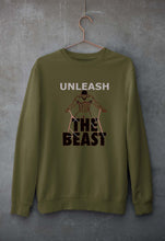 Load image into Gallery viewer, Gym Beast Unisex Sweatshirt for Men/Women-Olive Green-Ektarfa.online