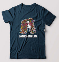 Load image into Gallery viewer, Janis Joplin T-Shirt for Men-Petrol Blue-Ektarfa.online