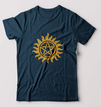 Load image into Gallery viewer, Supernatural T-Shirt for Men-Petrol Blue-Ektarfa.online