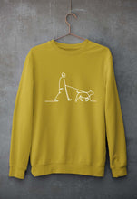 Load image into Gallery viewer, Dog Unisex Sweatshirt for Men/Women-Mustard Yellow-Ektarfa.online