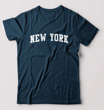 Load image into Gallery viewer, New York T-Shirt for Men-Petrol Blue-Ektarfa.online