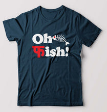 Load image into Gallery viewer, Fish Funny T-Shirt for Men-Petrol Blue-Ektarfa.online