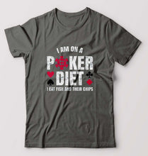 Load image into Gallery viewer, Poker T-Shirt for Men-Charcoal-Ektarfa.online
