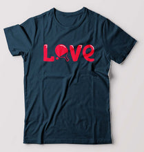 Load image into Gallery viewer, Love Table Tennis (TT) T-Shirt for Men-Petrol Blue-Ektarfa.online