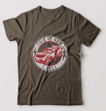 Load image into Gallery viewer, Lightning McQueen T-Shirt for Men-Olive Green-Ektarfa.online