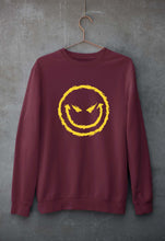 Load image into Gallery viewer, Evil Smile Emoji Unisex Sweatshirt for Men/Women-Maroon-Ektarfa.online