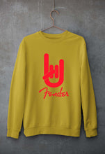 Load image into Gallery viewer, Fender Rock Hand Unisex Sweatshirt for Men/Women-Mustard yellow-Ektarfa.online