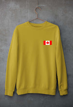 Load image into Gallery viewer, Canada Flag Unisex Sweatshirt for Men/Women-Mustard Yellow-Ektarfa.online