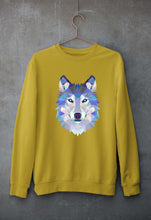 Load image into Gallery viewer, Wolf Unisex Sweatshirt for Men/Women-Mustard Yellow-Ektarfa.online