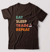 Load image into Gallery viewer, Share Market(Stock Market) T-Shirt for Men-Coffee Brown-Ektarfa.online