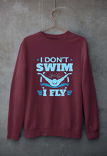 Load image into Gallery viewer, Swim Unisex Sweatshirt for Men/Women-maroon-Ektarfa.online