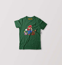 Load image into Gallery viewer, Mario Kids T-Shirt for Boy/Girl-Dark Green-Ektarfa.online