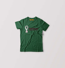 Load image into Gallery viewer, FIFA World Cup Qatar 2022 Kids T-Shirt for Boy/Girl-Dark Green-Ektarfa.online