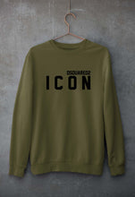 Load image into Gallery viewer, DSQUARED - ICON Unisex Sweatshirt for Men/Women-Olive Green-Ektarfa.online
