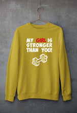 Load image into Gallery viewer, Gym Funny Unisex Sweatshirt for Men/Women-Mustard Yellow-Ektarfa.online