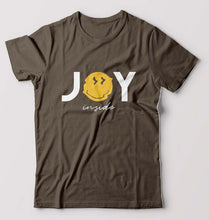 Load image into Gallery viewer, Joy Emoji T-Shirt for Men-Olive Green-Ektarfa.online