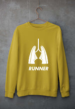 Load image into Gallery viewer, Runner Running Unisex Sweatshirt for Men/Women-Mustard Yellow-Ektarfa.online