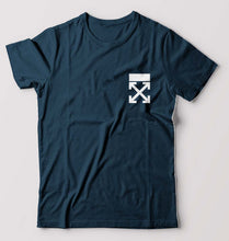 Load image into Gallery viewer, off White logo T-Shirt for Men-Petrol Blue-Ektarfa.online