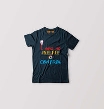 Load image into Gallery viewer, I Have No Selfie Control Kids T-Shirt for Boy/Girl-Petrol blue-Ektarfa.online