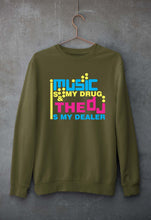 Load image into Gallery viewer, Music Unisex Sweatshirt for Men/Women-Olive Green-Ektarfa.online